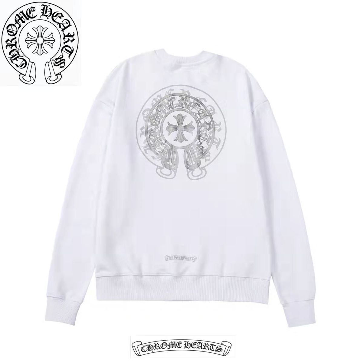 【Chrome Hearts】クロムハーツ ダブルシャドウプリントスウェットシャツ ご好評に付き再入荷!