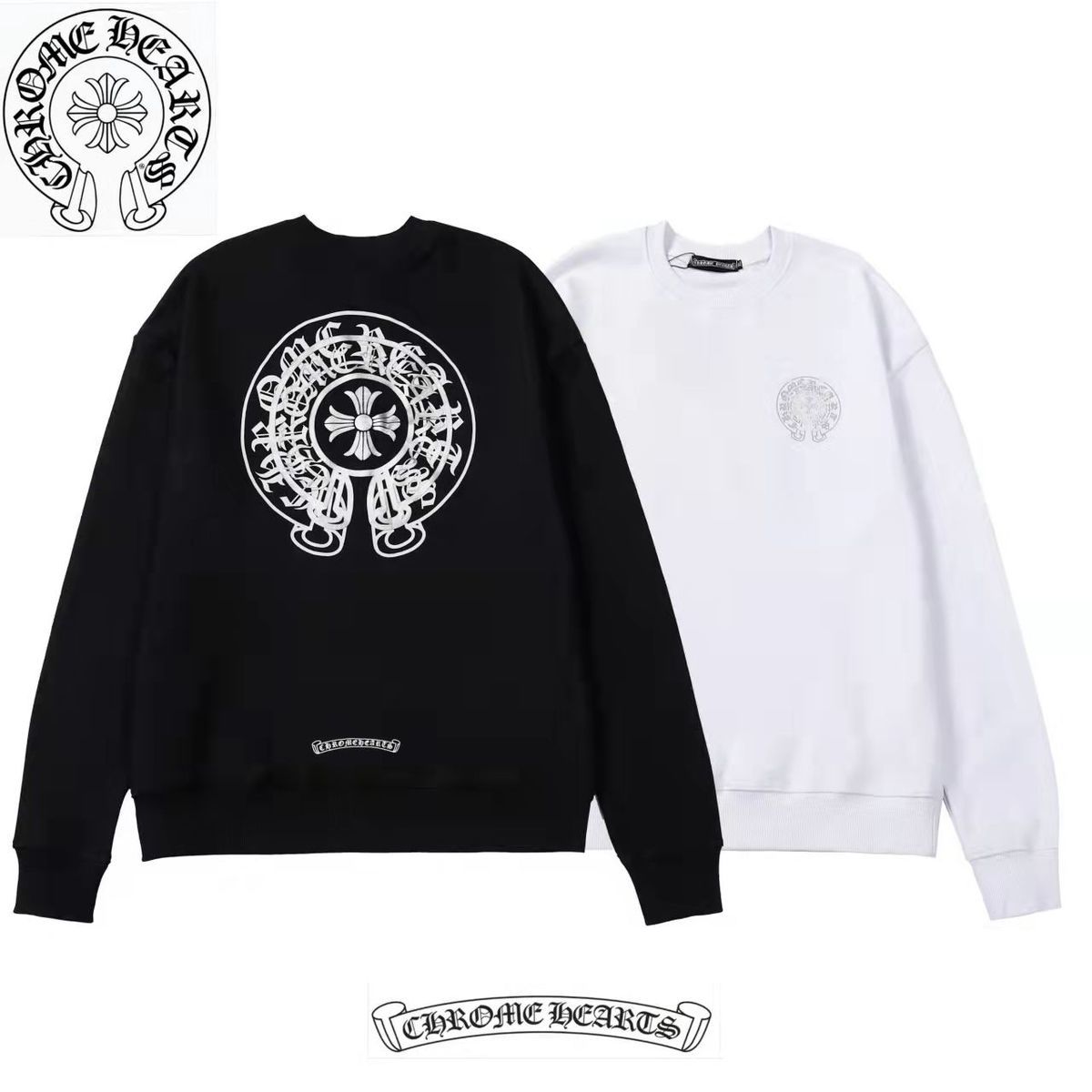 【Chrome Hearts】クロムハーツ ダブルシャドウプリントスウェットシャツ ご好評に付き再入荷!