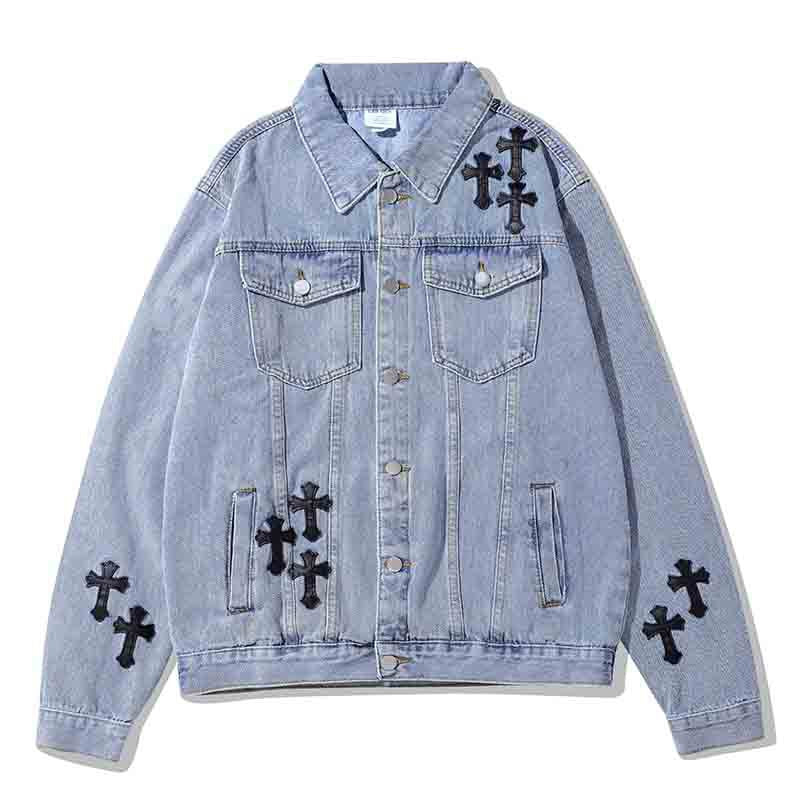 【Chrome Hearts】クロムハーツ 新しい刺繍デニムジャケット【即日出荷】