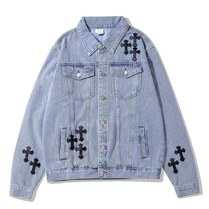 【Chrome Hearts】クロムハーツ 新しい刺繍デニムジャケット【即日出荷】